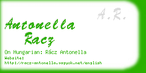antonella racz business card